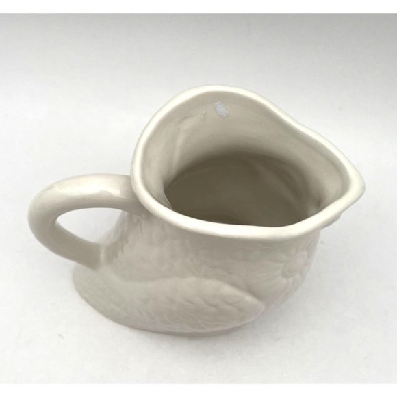 Nature's Home White Ceramic Owl Pitcher - Picture 6 of 7